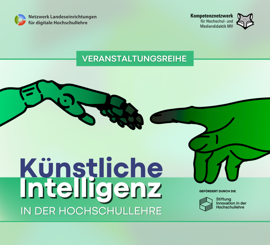 Veranstaltungsplakat: Künstliche Intelligenz in der Hochschullehre